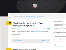 Tablet Screenshot of blog.wo-heiraten.de